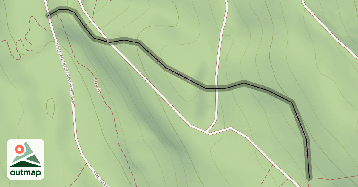 Map of Lower P-Nut's Wild Ride