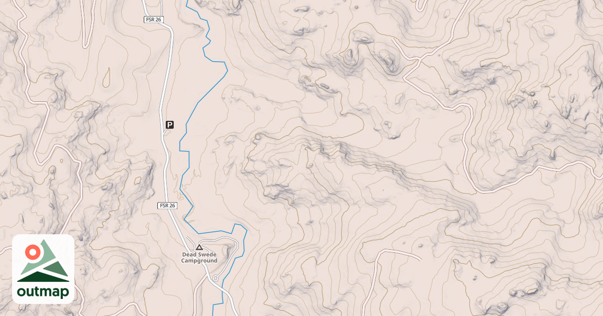 Map of USFS Motor Vehicle Use Map Trails 4216