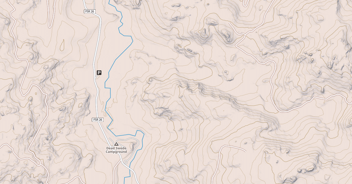 Map preview of USFS Motor Vehicle Use Map Trails 4216