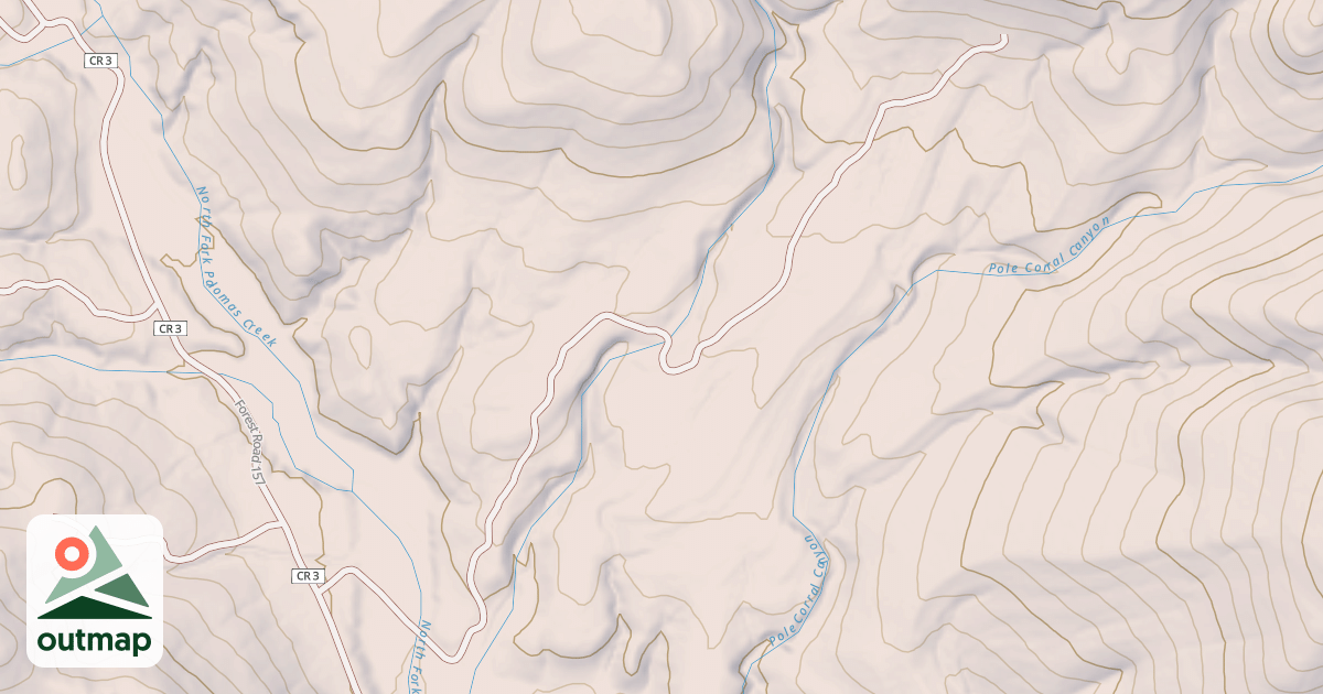 Map of CORRAL CANYON