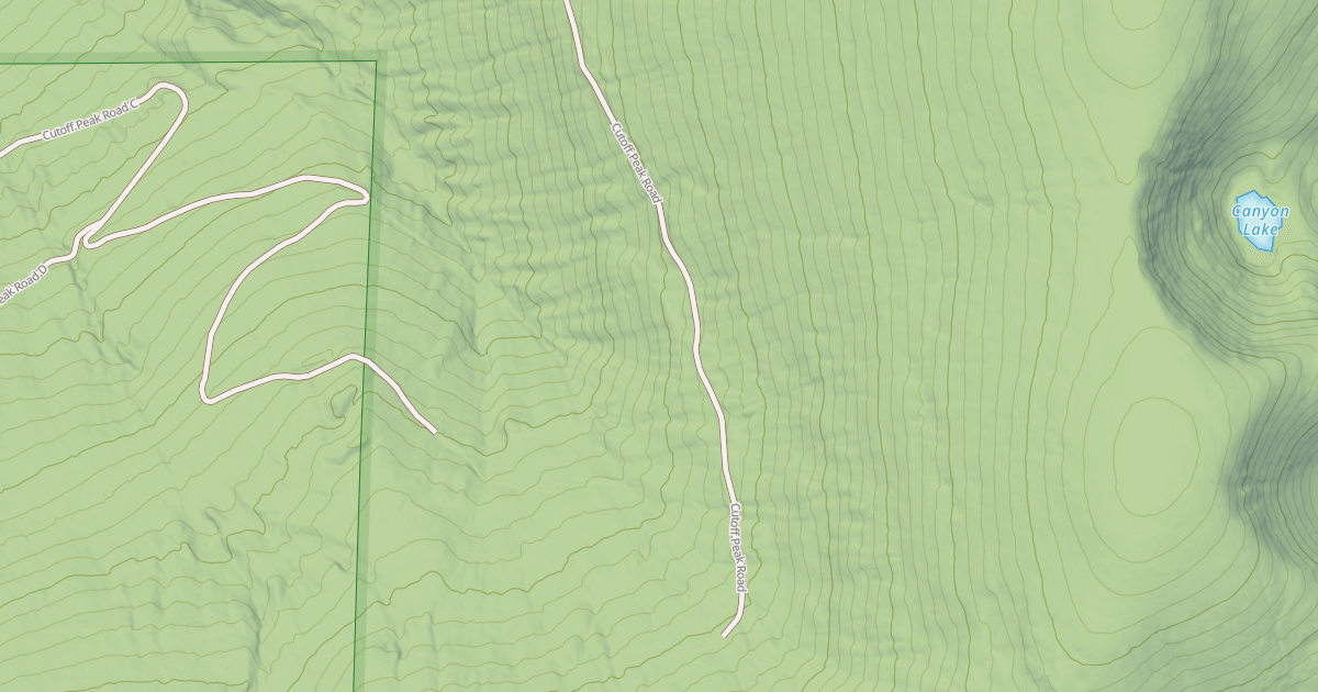 Map preview of CUTOFF PEAK