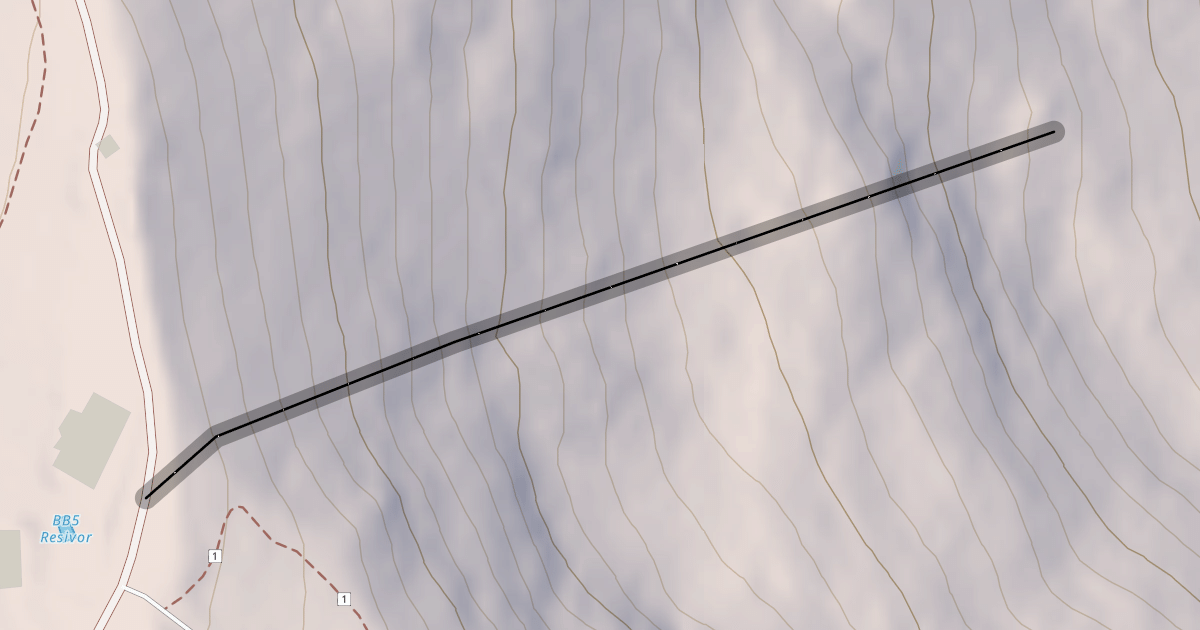 Map preview of Lakeside Chutes