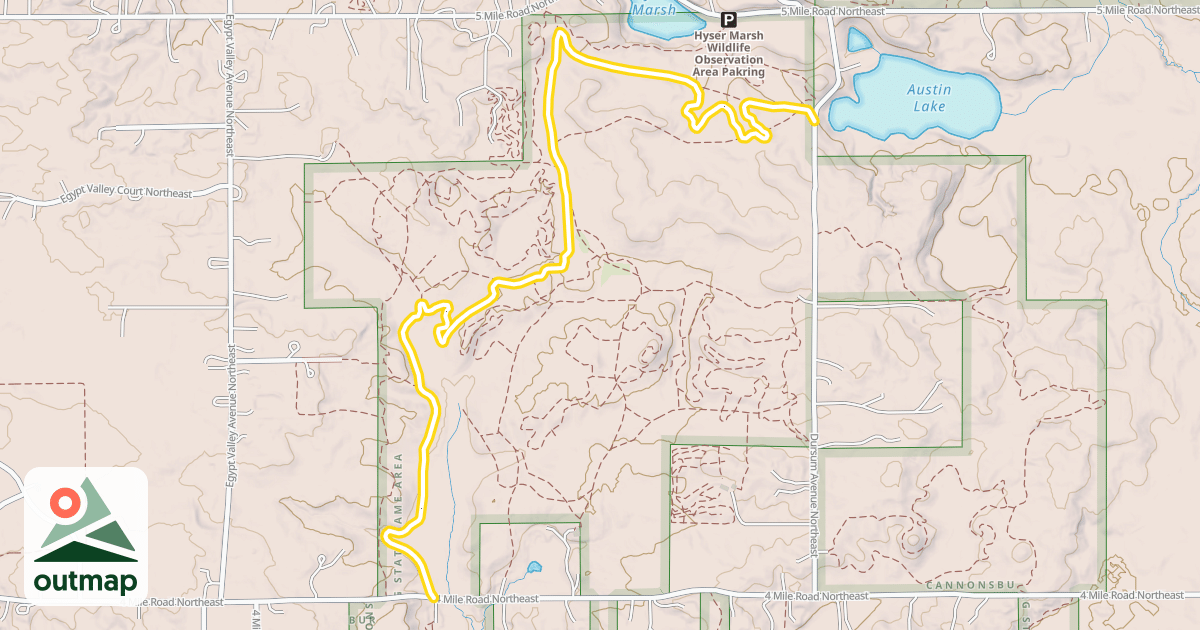 Map of Egypt Valley - Section 1