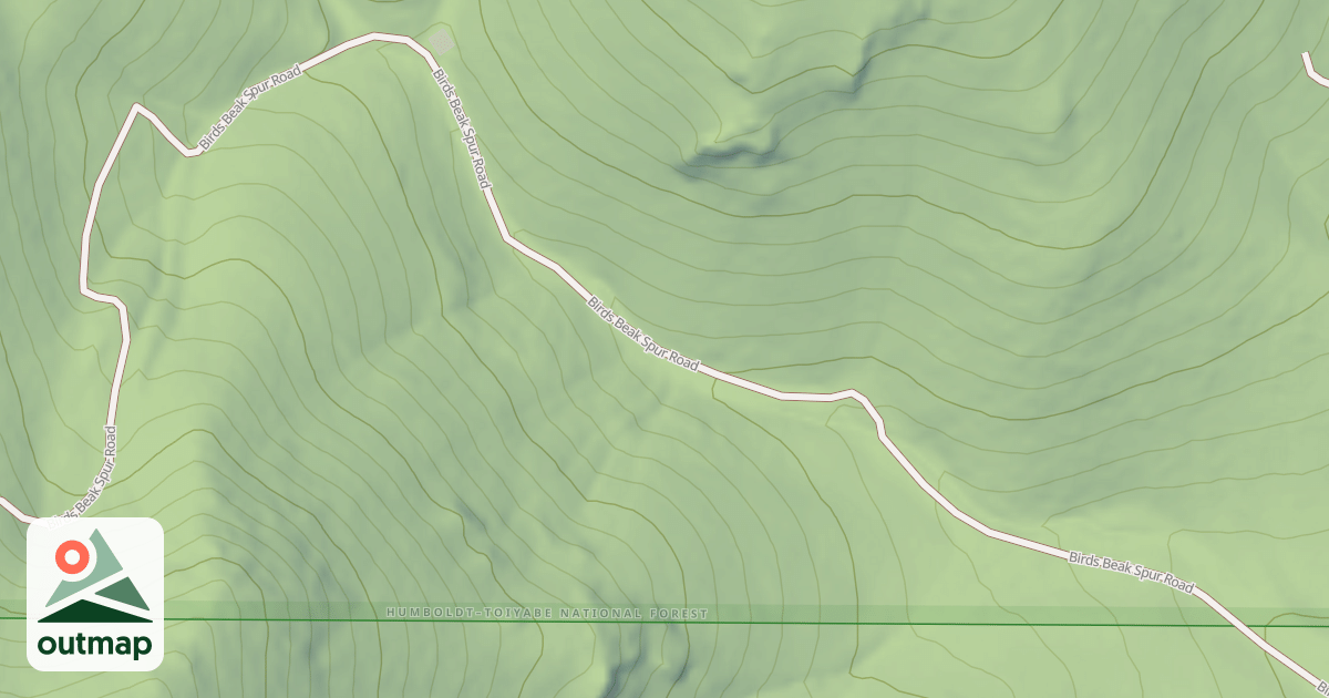 Map of BIRDS BEAK SPUR