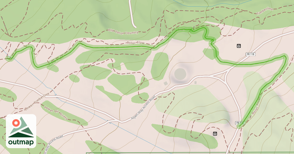 Map of Vista Trail