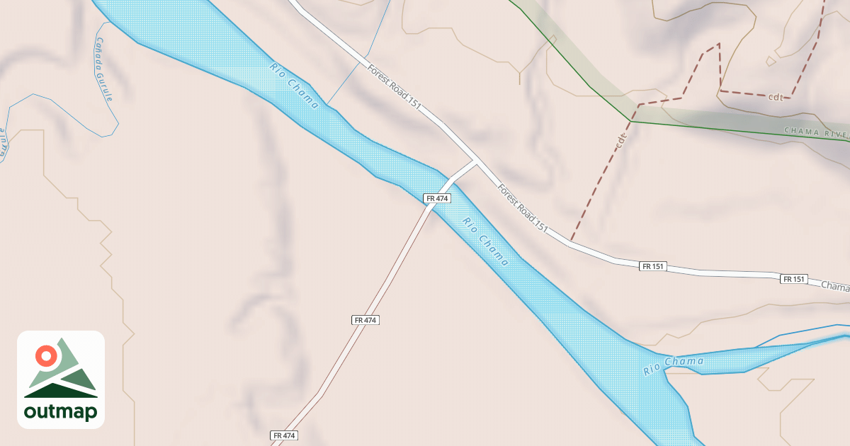 Map of SKULL BRIDGE(ELIZABETH'S) ROAD
