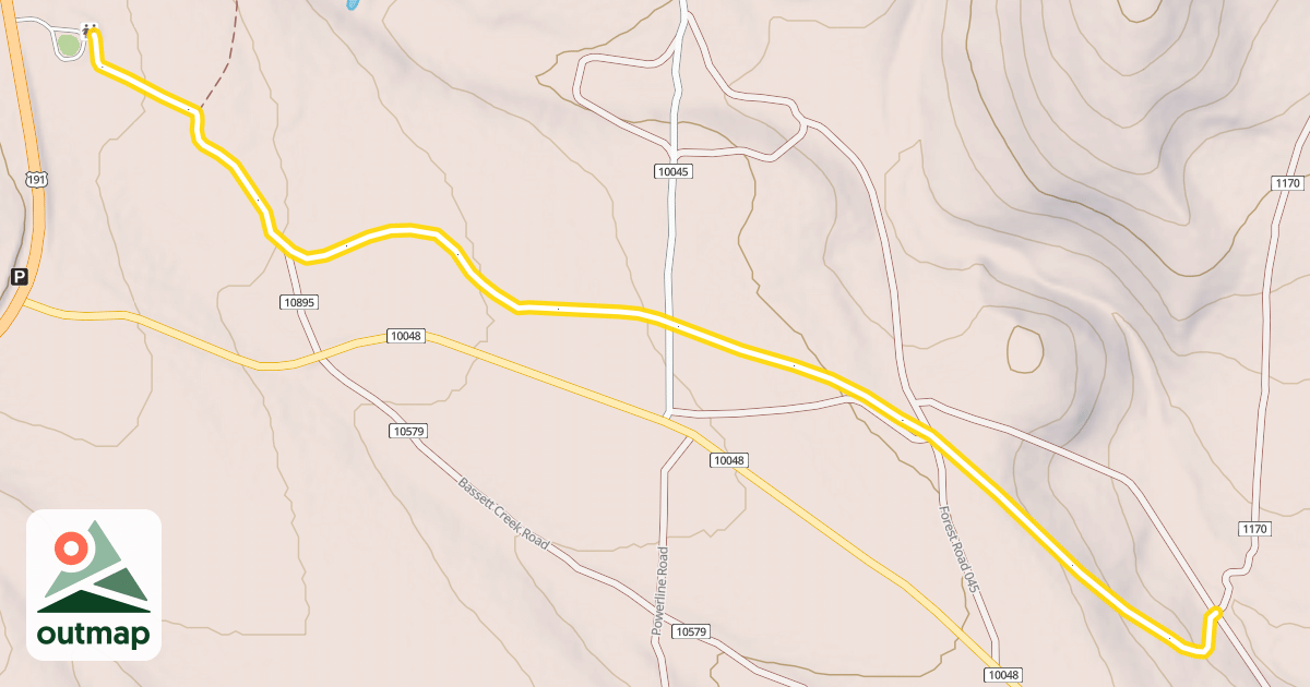 Map of Limber Flag Yurt XC-Ski Trail