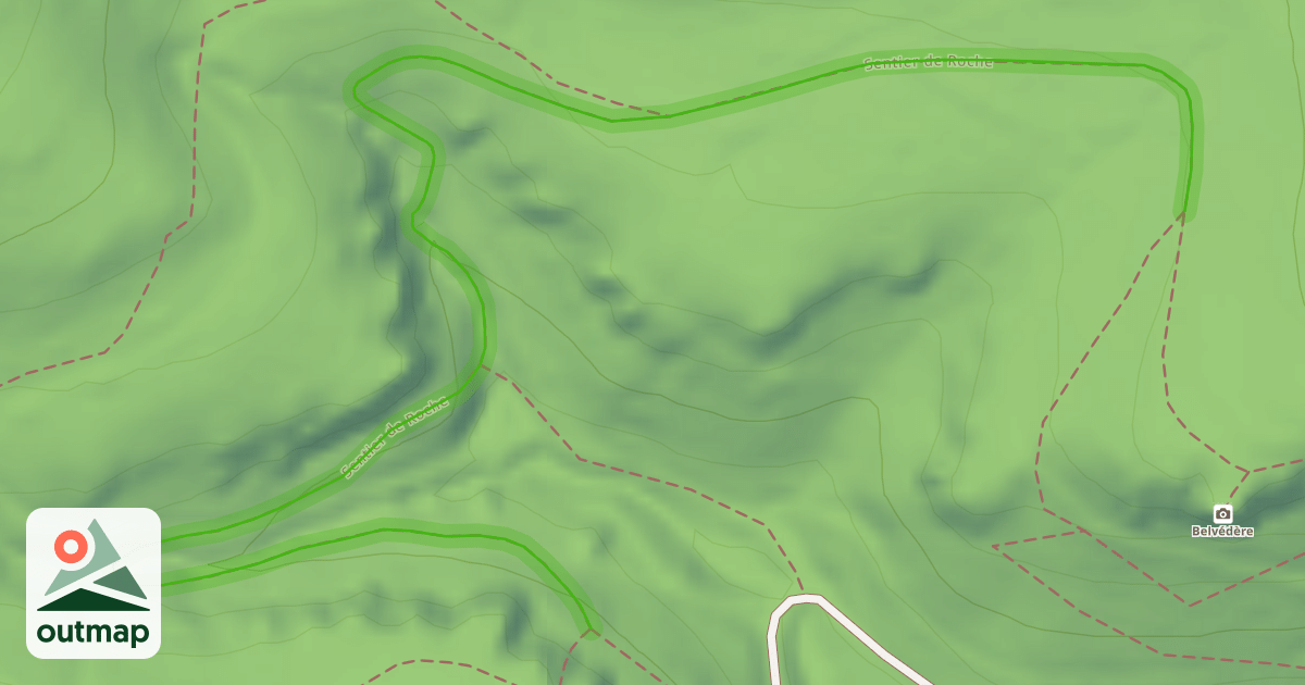 Map of Sentier des Roches