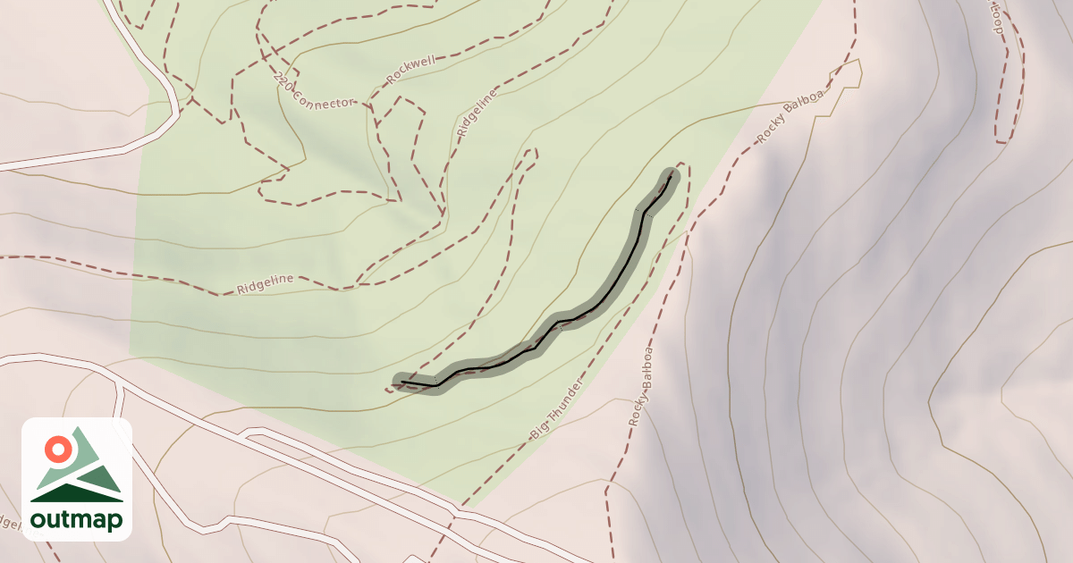 Map of Big Thunder Trail