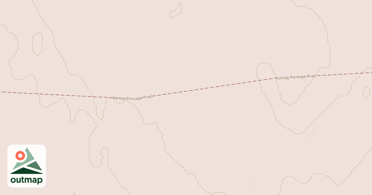 Map of Willow to Nome Winter Trail