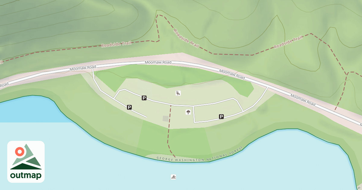Map of BEACH PARKING LOT