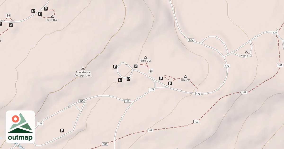 Map of BLACKHAWK CAMPGROUND LOOP C