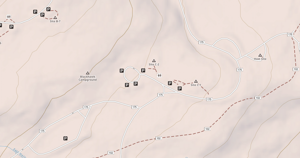 Map preview of BLACKHAWK CAMPGROUND LOOP C