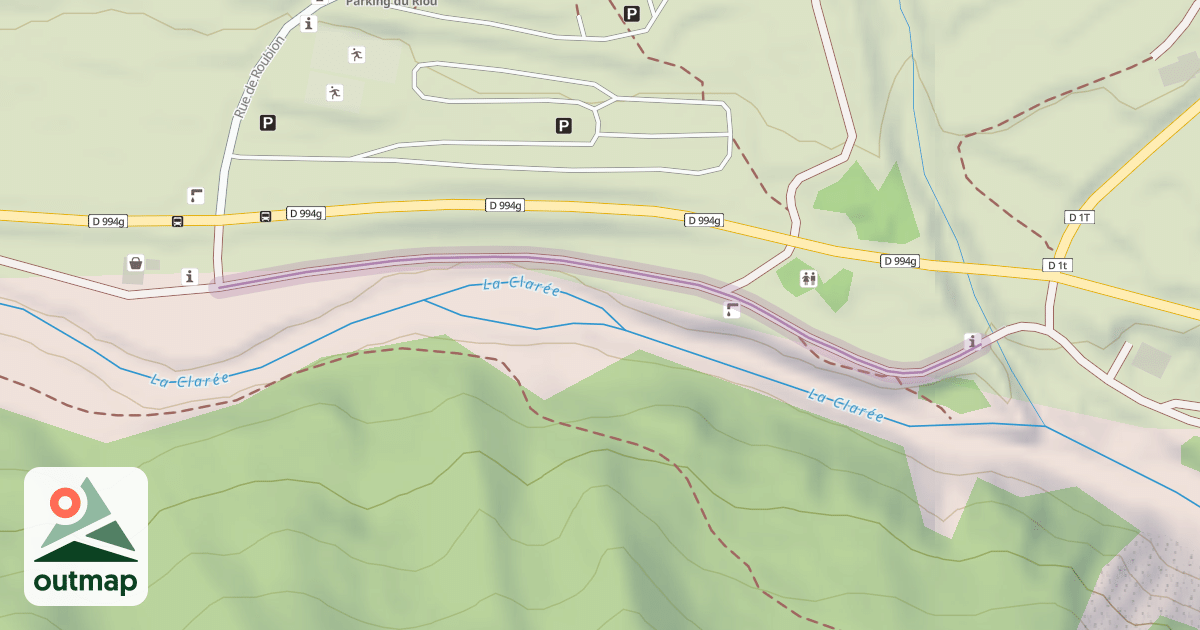 Map of Les Arras - Départ / Roublon