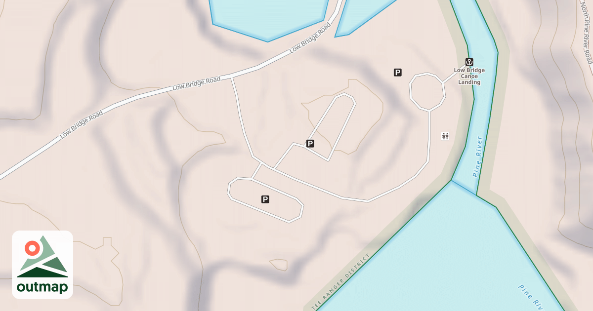 Map of LOW BRIDGE RV AC PRKG MIDDLE
