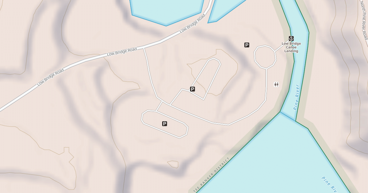 Map preview of LOW BRIDGE RV AC PRKG MIDDLE