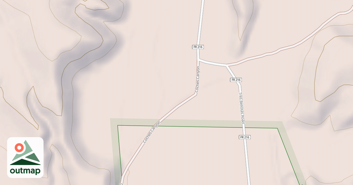 Map of COCHES CANYON