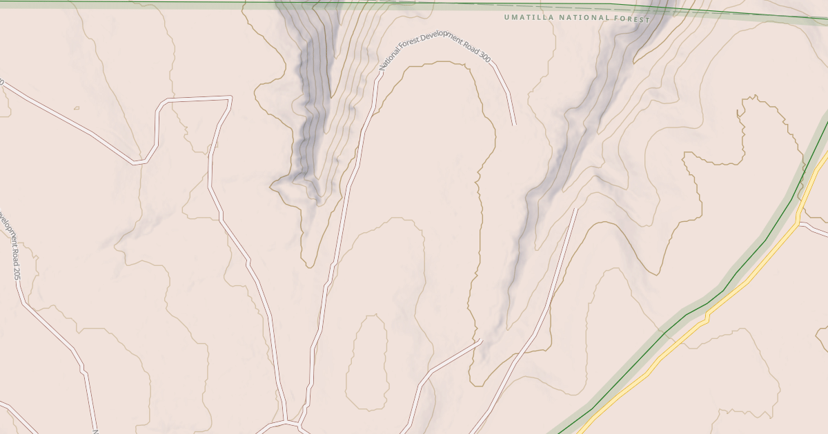 Map preview of USFS National Forest System Roads {B6C8284D-B03E-457F-9E85-1CE10EA0D36C}