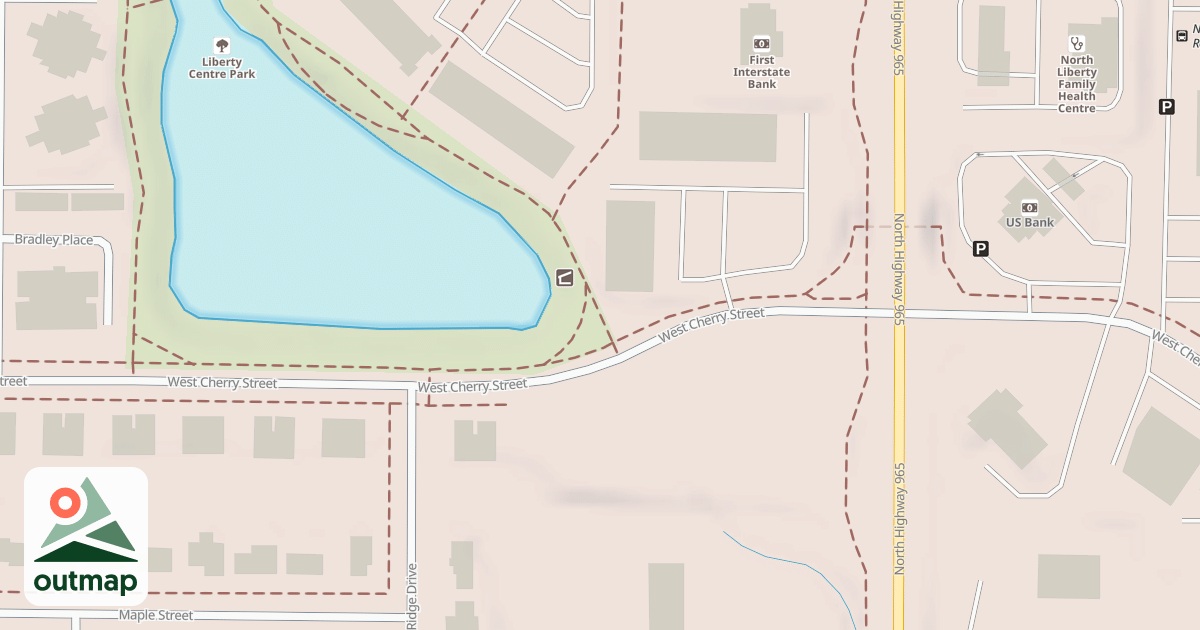 Map of North Ridge Trail