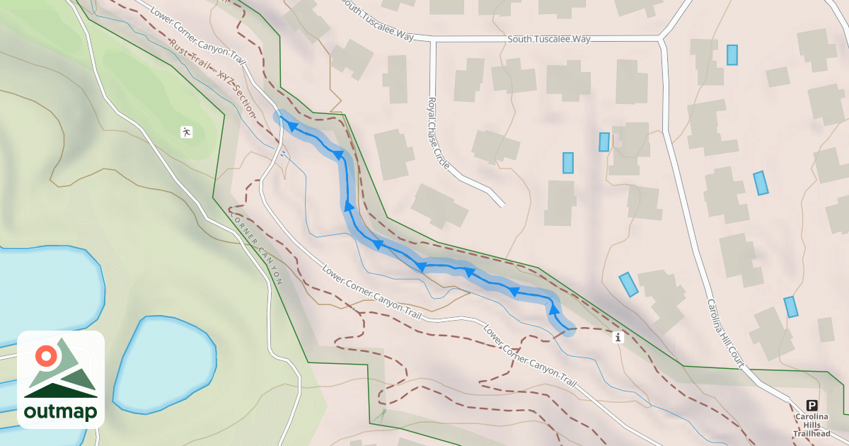 Map of Lightning Trail