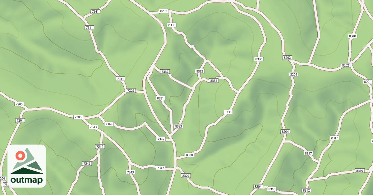 Map of USFS Motor Vehicle Use Map Trails 19755