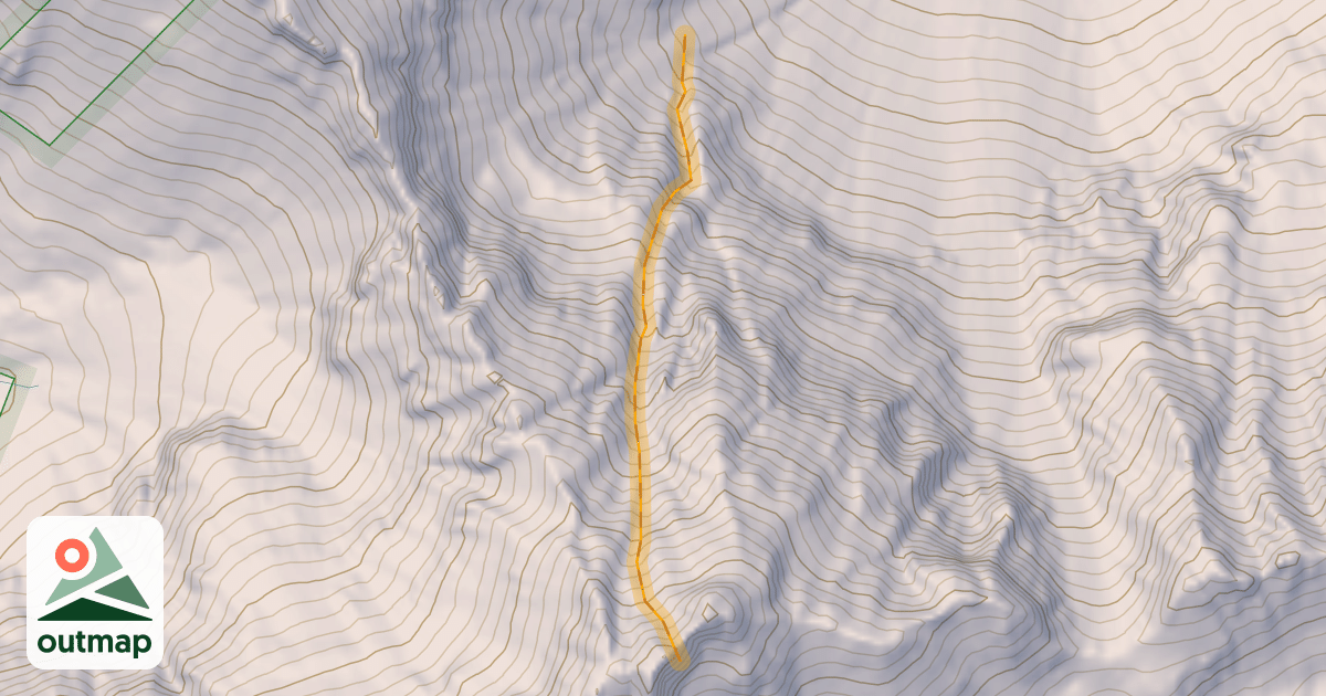 Map of Gnar Couloir