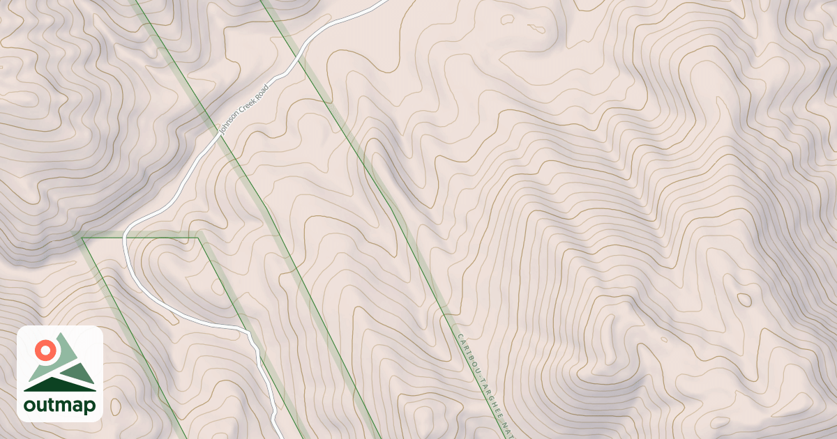 Map of Middle-South Sulphur Canyon