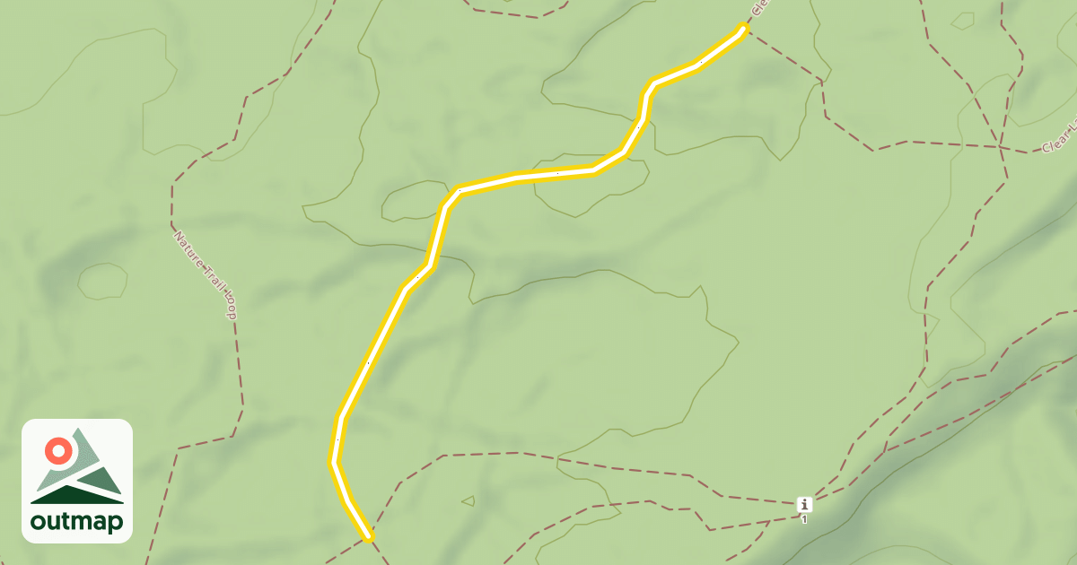 Map of Clear Lake Paved Bike Path