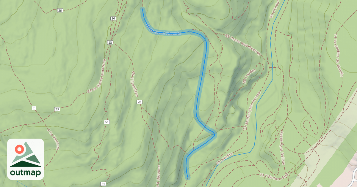Map of 39 La Court Chemin