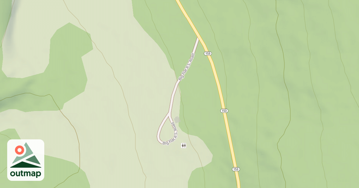 Map of BIG FLAT R.S.