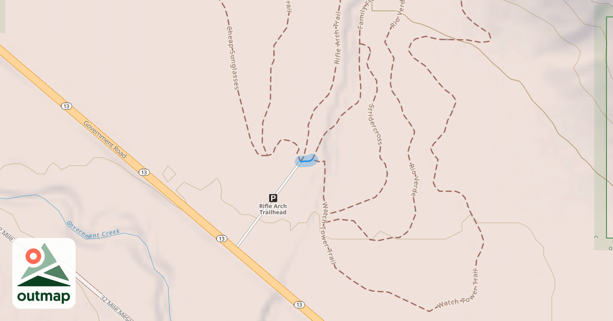Map of Watch Tower Trail