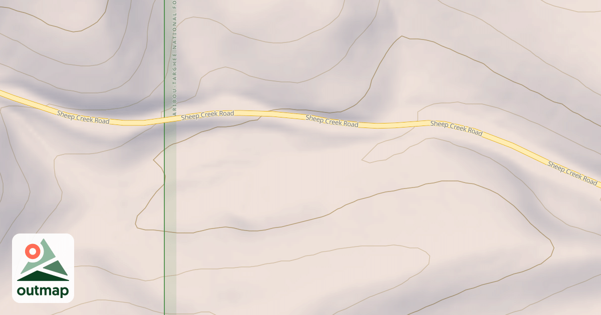 Map of SHEEP CRK SPUR