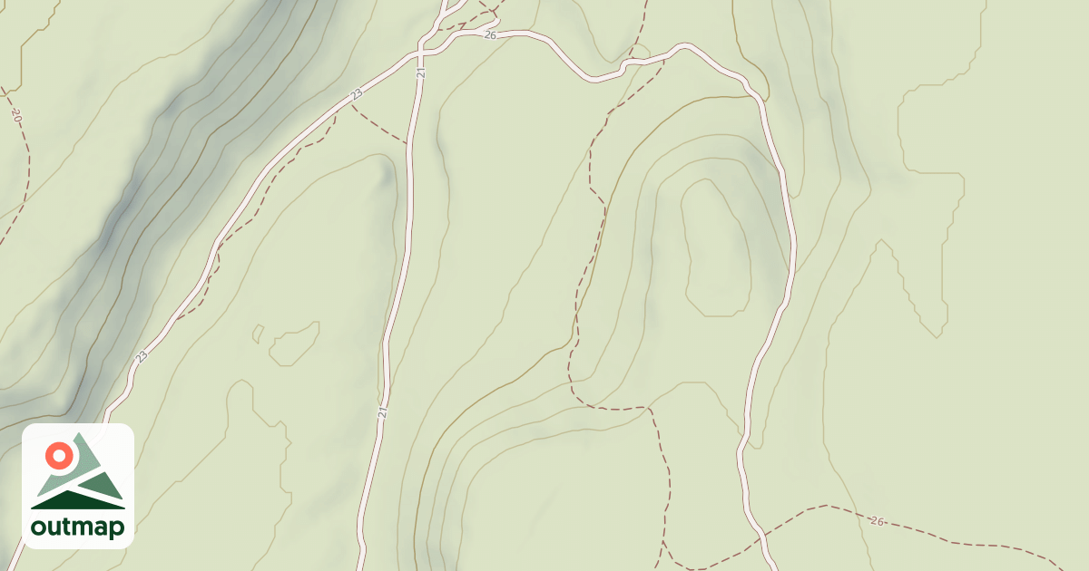 Map of Cline Buttes Tr 26