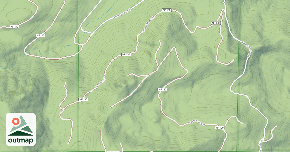 Map of EENA RIDGE SPUR RD