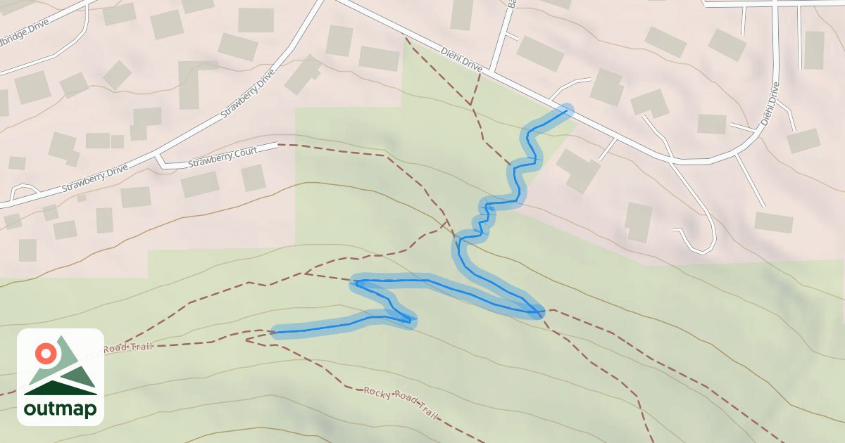 Map of Rocky Road Trail
