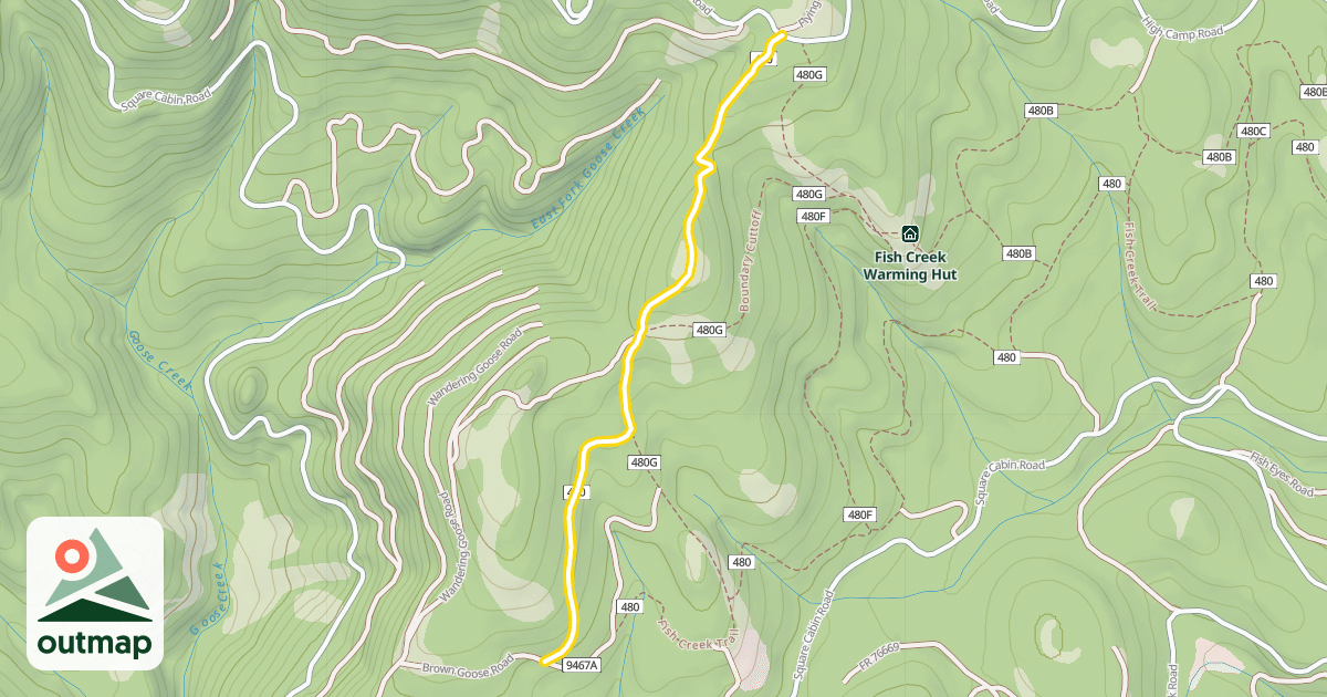 Map of Fish Creek Trail