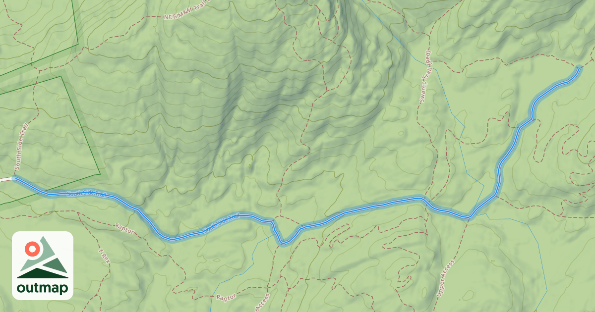 Map of South Side Trail