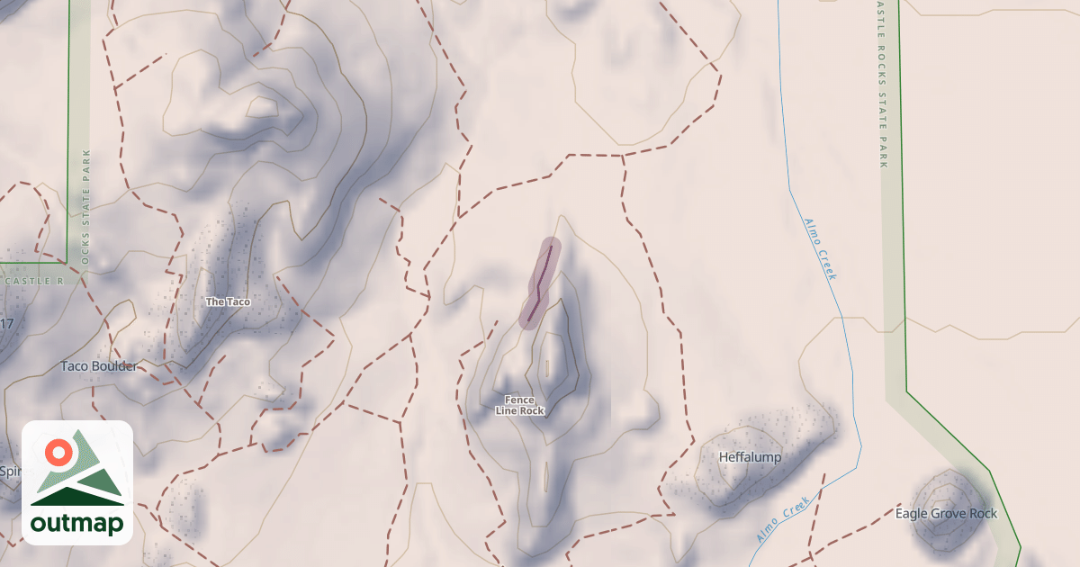 Map of Fence Line - Northwest