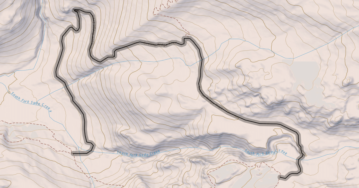 Map preview of Grouse Ridge Trail