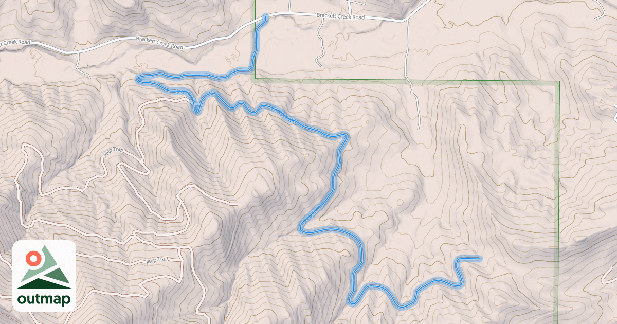 Map of Jeep Trail