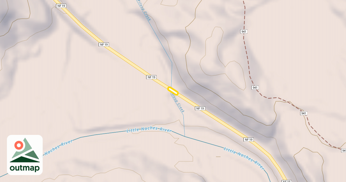 Map of Little Naches Road