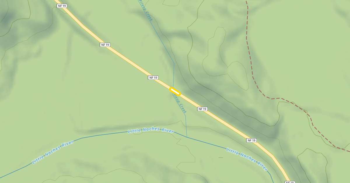 Map preview of Little Naches Road