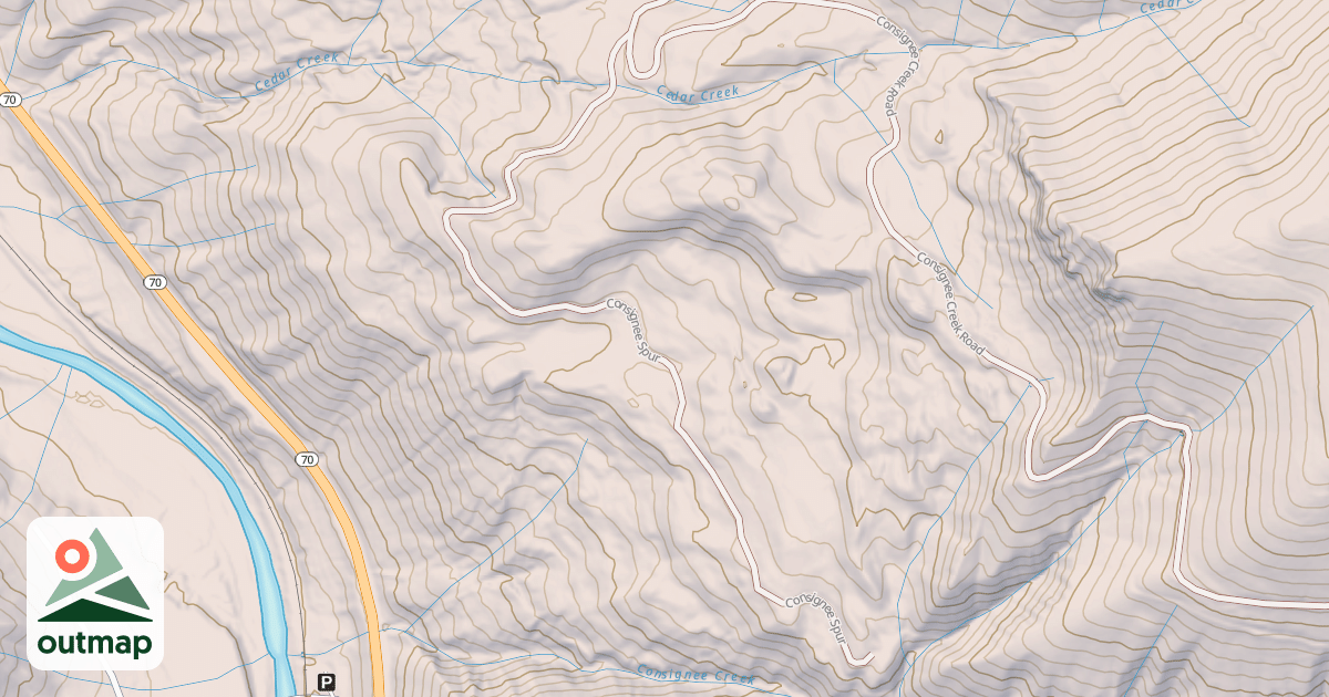 Map of CONSIGNEE SPUR