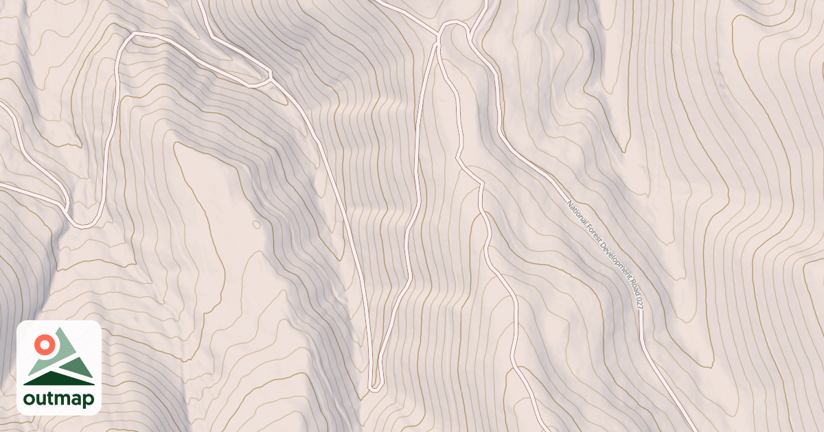 Map of MIDDLE FORK-WEST FORK TIE