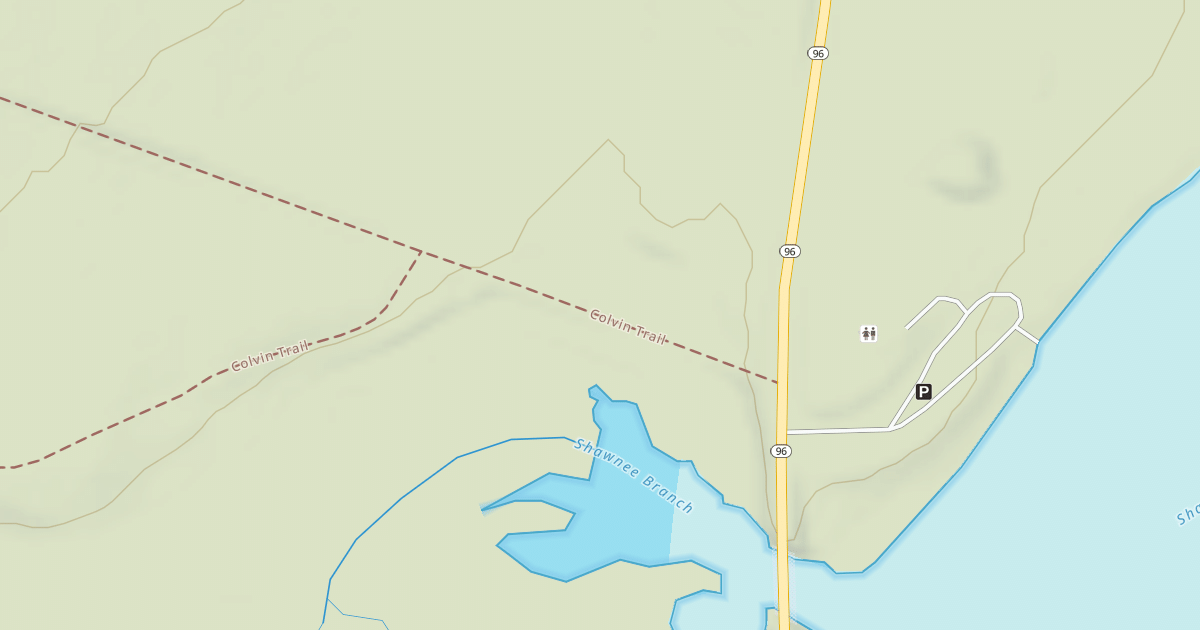 Map preview of Shawnee State Park Trails