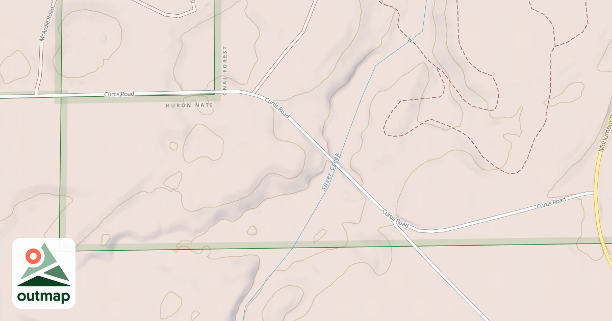 Map of CURTIS E.