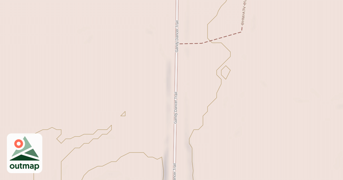 Map of Gandy Dancer State Trail MS84.029