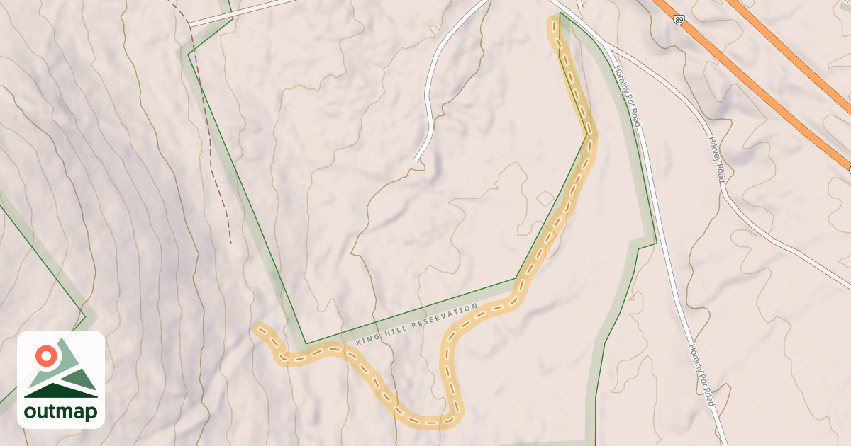 Map of Hominy Pot Trail