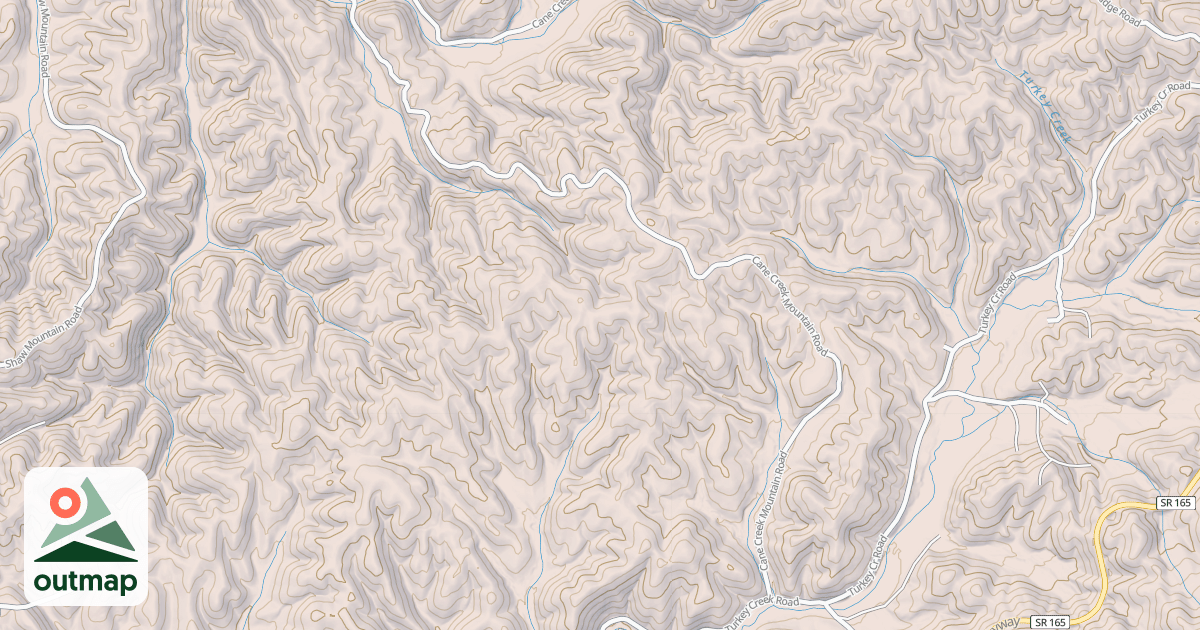 Map of CANE CREEK