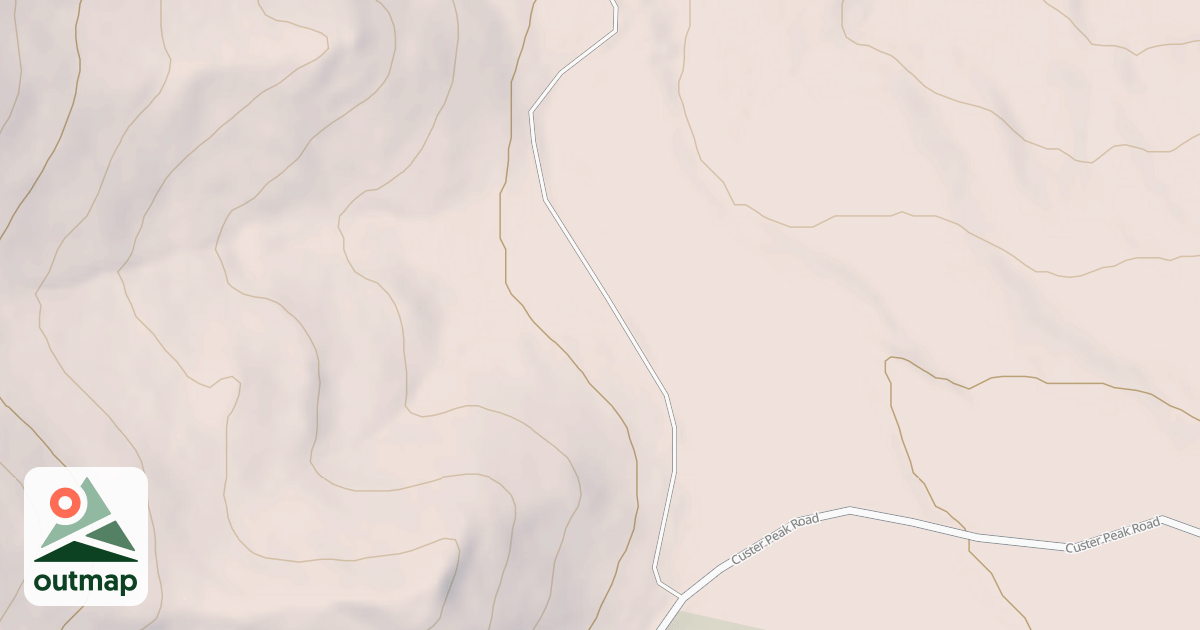 Map of CUSTER PEAK  BR 1A
